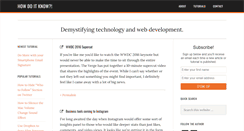 Desktop Screenshot of howdoitknow.net